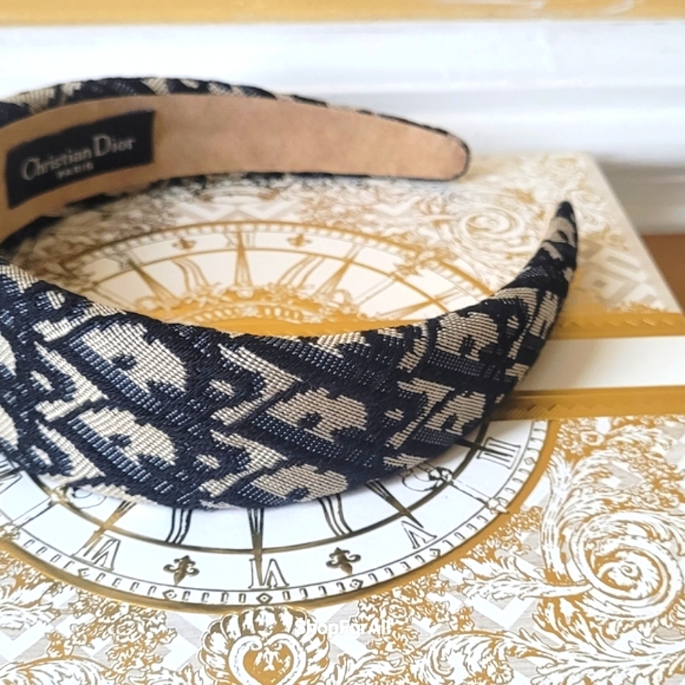 Christian Dior Black and Cream Headband - Picture 6 of 11